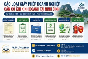 Các loại giấy phép doanh nghiệp cần có khi kinh doanh tại Ninh Bình