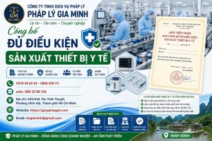 Công Bố Đủ Điều Kiện Sản Xuất Thiết Bị Y Tế