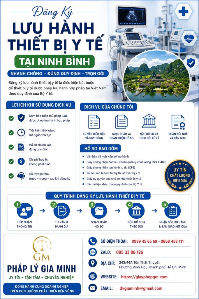 Đăng Ký Lưu Hành Thiết Bị Y Tế Tại Ninh Bình