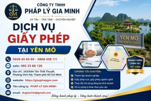 Dịch vụ giấy phép tại Yên Mô