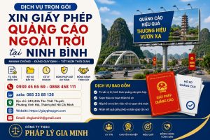 Dịch vụ xin giấy phép quảng cáo ngoài trời tại Ninh Bình