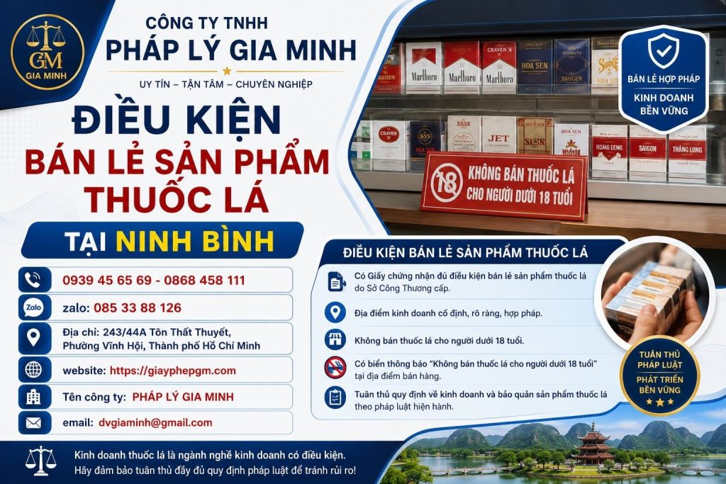 Điều kiện bán lẻ sản phẩm thuốc lá tại Ninh Bình