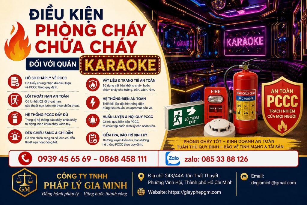 Điều kiện phòng cháy chữa cháy đối với quán karaoke cần đáp ứng đầy đủ 1 Điều kiện phòng cháy chữa cháy đối với quán karaoke