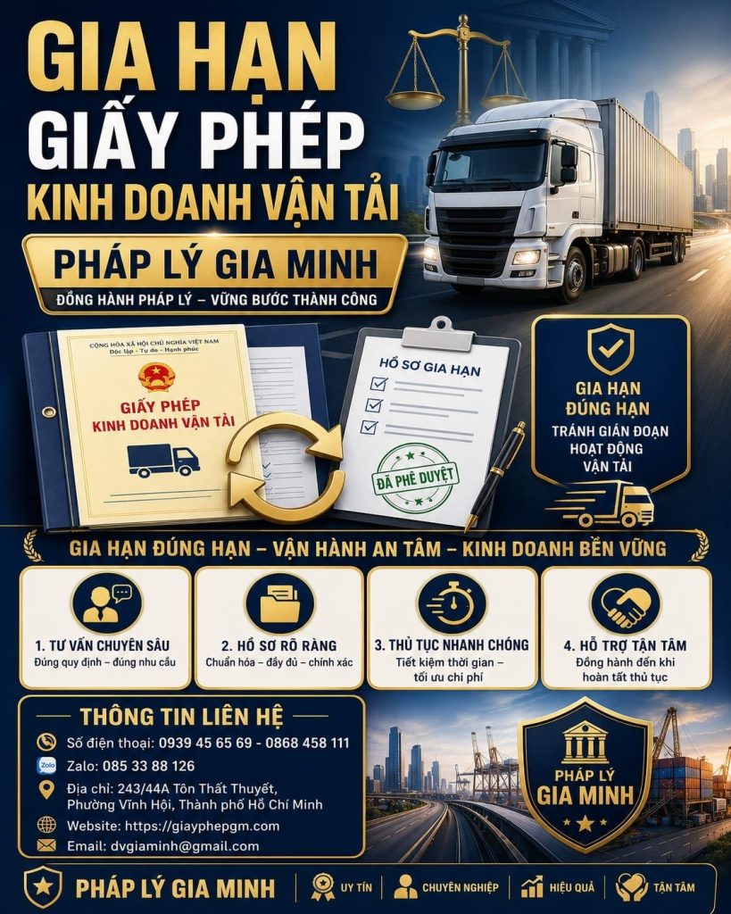 Gia Hạn Giấy Phép Kinh Doanh Vận Tải