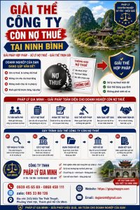 Giải thể công ty còn nợ thuế tại Ninh Bình