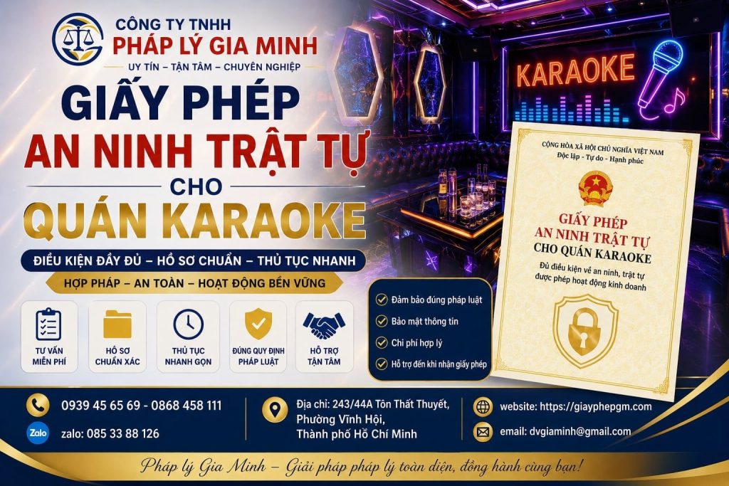 Giấy phép an ninh trật tự cho quán karaoke
