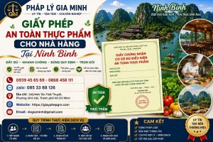 Giấy phép an toàn thực phẩm cho nhà hàng tại Ninh Bình