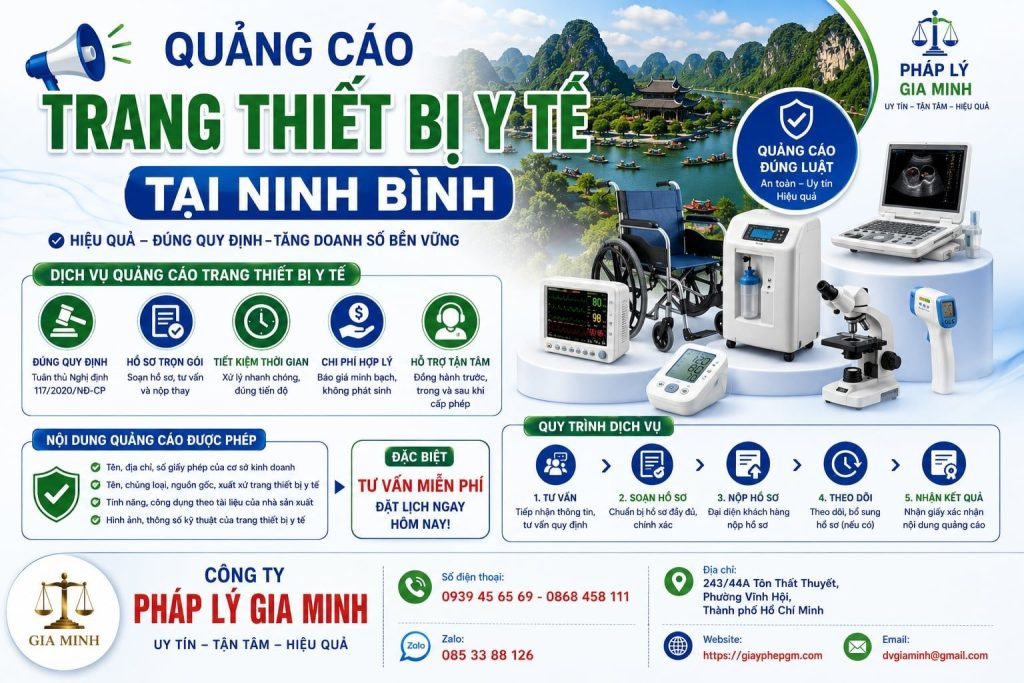 Quảng cáo trang thiết bị y tế tại Ninh Bình đúng nội dung, đúng pháp luật 1 Quảng Cáo Trang Thiết Bị Y Tế Tại Ninh Bình