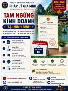 Tạm ngừng kinh doanh tại Ninh Bình