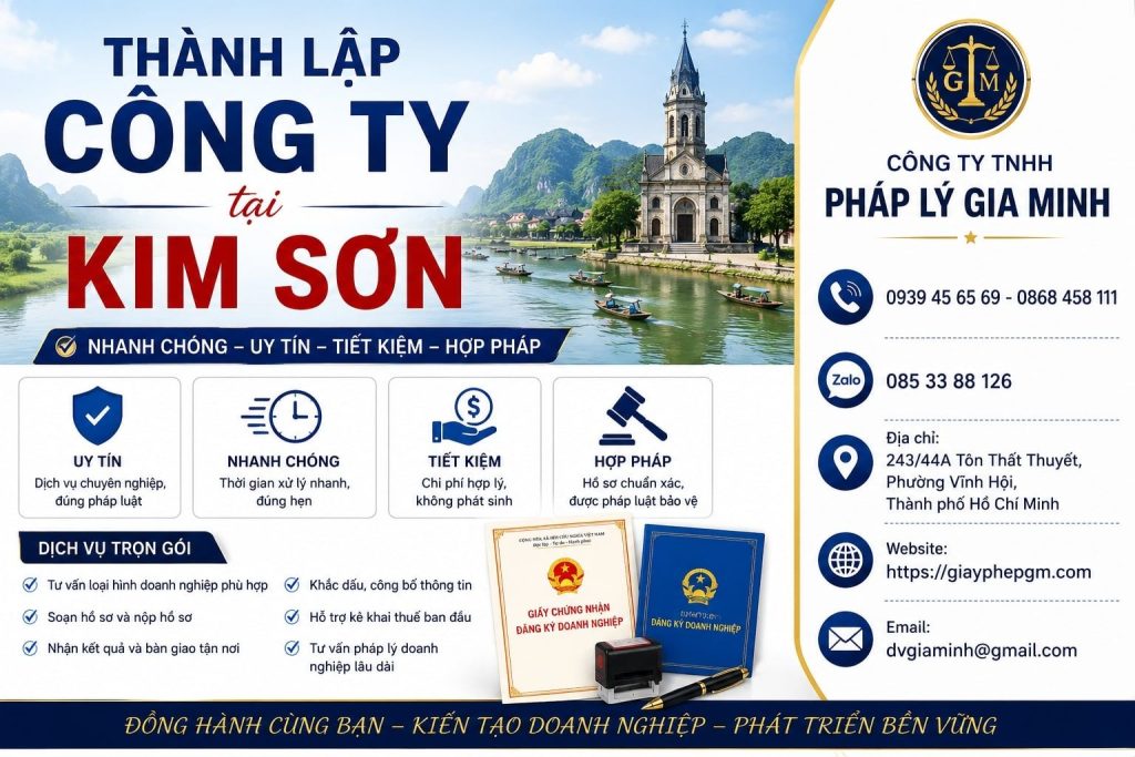 Thành lập công ty tại Kim Sơn trọn gói, nhanh chóng từ A đến Z 1 Thành lập công ty tại Kim Sơn