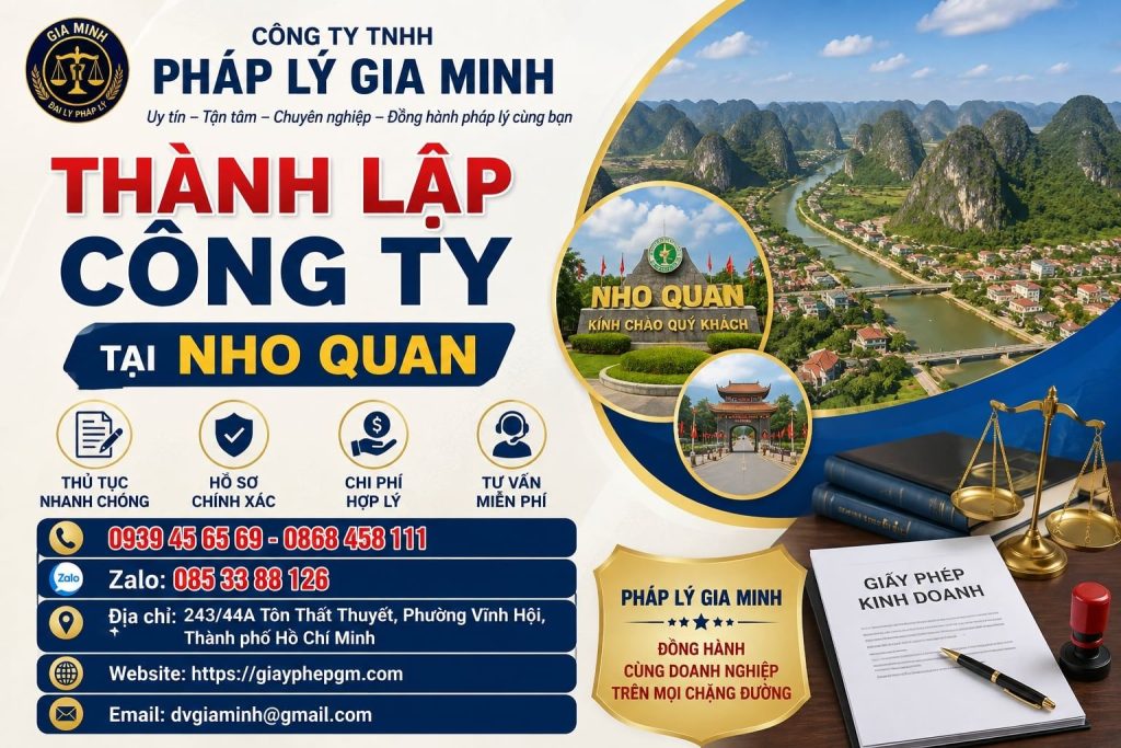 Thành lập công ty tại Nho Quan