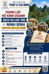 Thành lập hộ kinh doanh dịch vụ lưu trú tại Ninh Bình