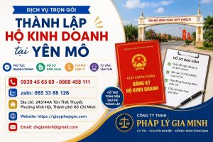 Thành lập hộ kinh doanh tại Yên Mô