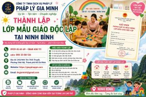 Thành Lập Lớp Mẫu Giáo Độc Lập Tại Ninh Bình