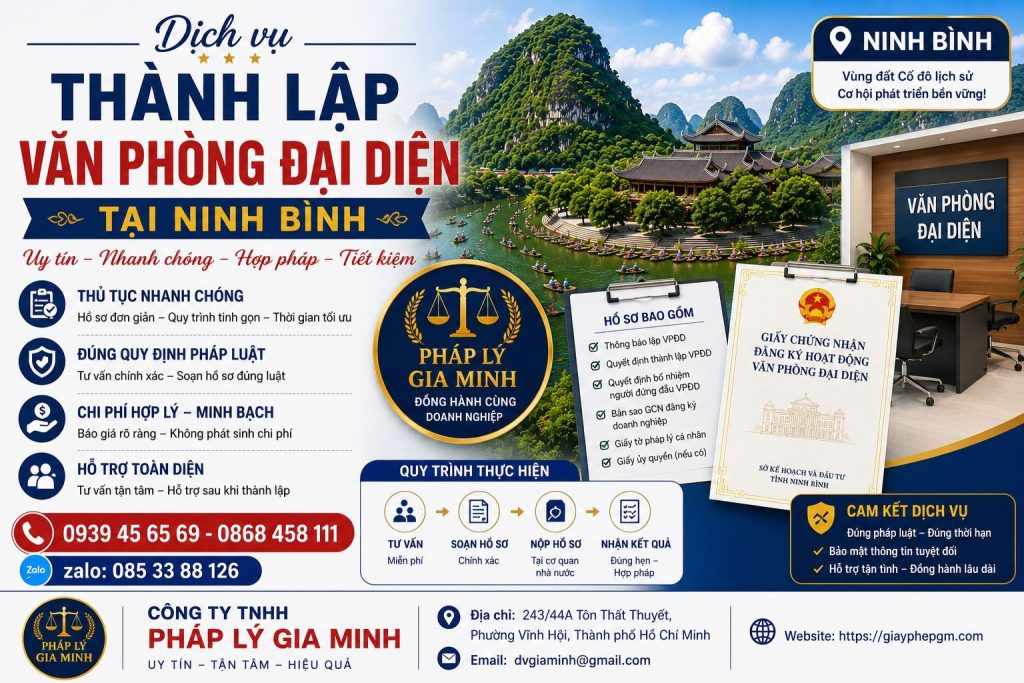 Thành lập văn phòng đại diện tại Ninh Bình nhanh chóng, đúng quy định 1 Thành lập văn phòng đại diện tại Ninh Bình
