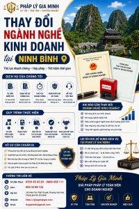 Thay đổi ngành nghề kinh doanh tại Ninh Bình