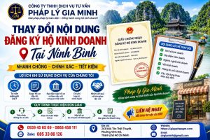 Thay đổi nội dung đăng ký hộ kinh doanh tại Ninh Bình