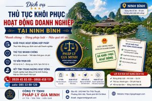 Thủ tục khôi phục hoạt động doanh nghiệp tại Ninh Bình