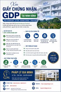 Xin Giấy Chứng Nhận GDP Tại Ninh Bình