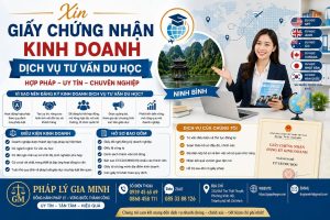 Xin Giấy Chứng Nhận Kinh Doanh Dịch Vụ Tư Vấn Du Học