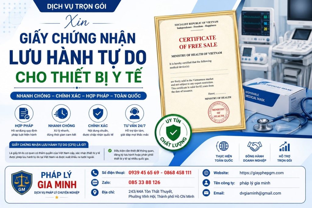 Xin giấy chứng nhận lưu hành tự do cho thiết bị y tế nhanh, đúng thủ tục 1 Xin Giấy Chứng Nhận Lưu Hành Tự Do Cho Thiết Bị Y Tế