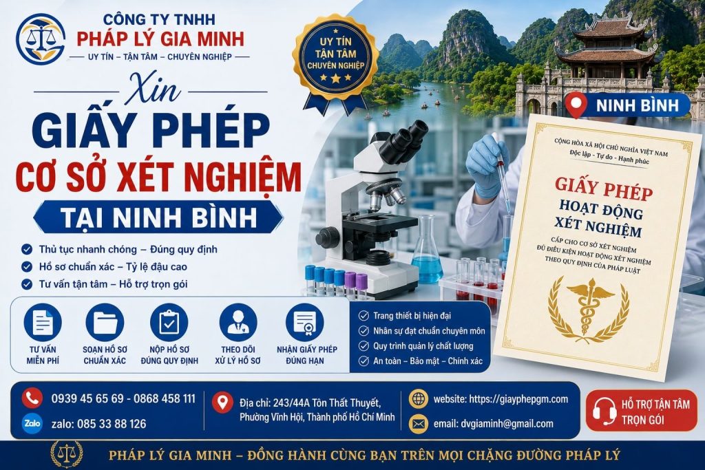 Xin giấy phép cơ sở xét nghiệm tại Ninh Bình