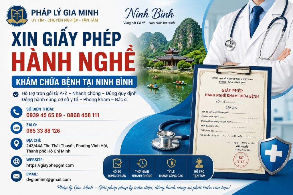 Xin Giấy Phép Hành Nghề Khám Chữa Bệnh Tại Ninh Bình