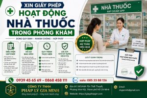 Xin giấy phép hoạt động nhà thuốc trong phòng khám