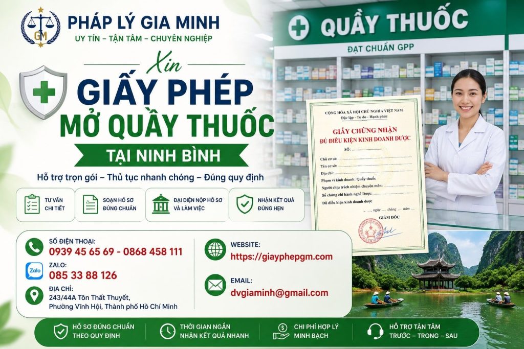 Xin Giấy Phép Mở Quầy Thuốc Tại Ninh Bình