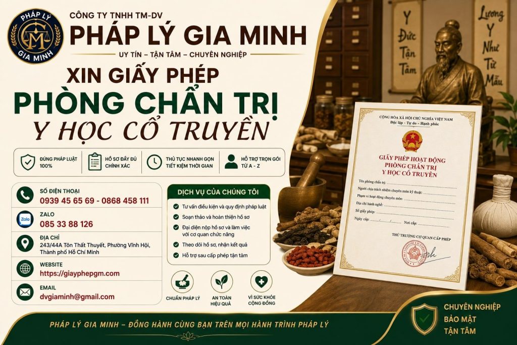 Xin giấy phép phòng chẩn trị y học cổ truyền