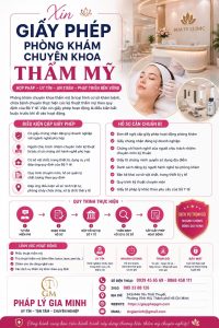 Xin Giấy Phép Phòng Khám Chuyên Khoa Thẩm Mỹ