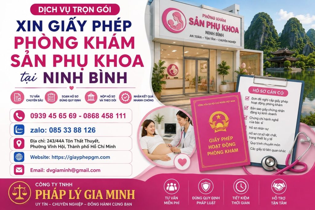 Xin giấy phép phòng khám sản phụ khoa tại Ninh Bình