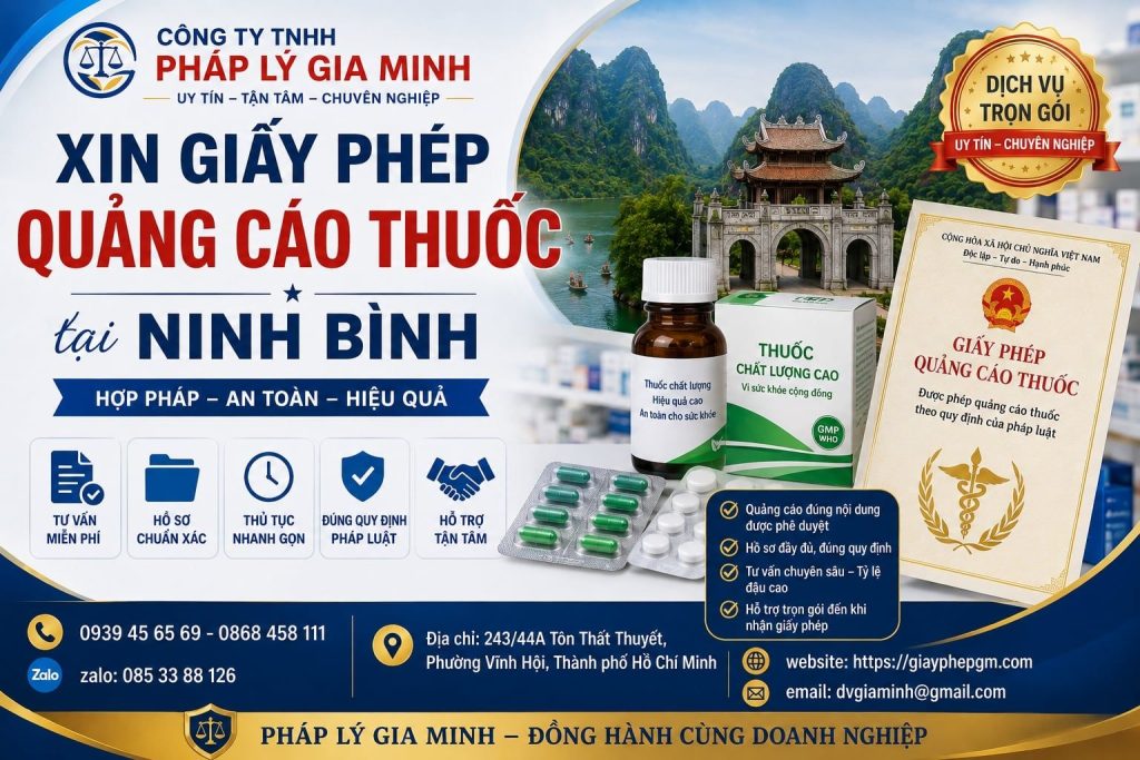 Xin giấy phép quảng cáo thuốc tại Ninh Bình
