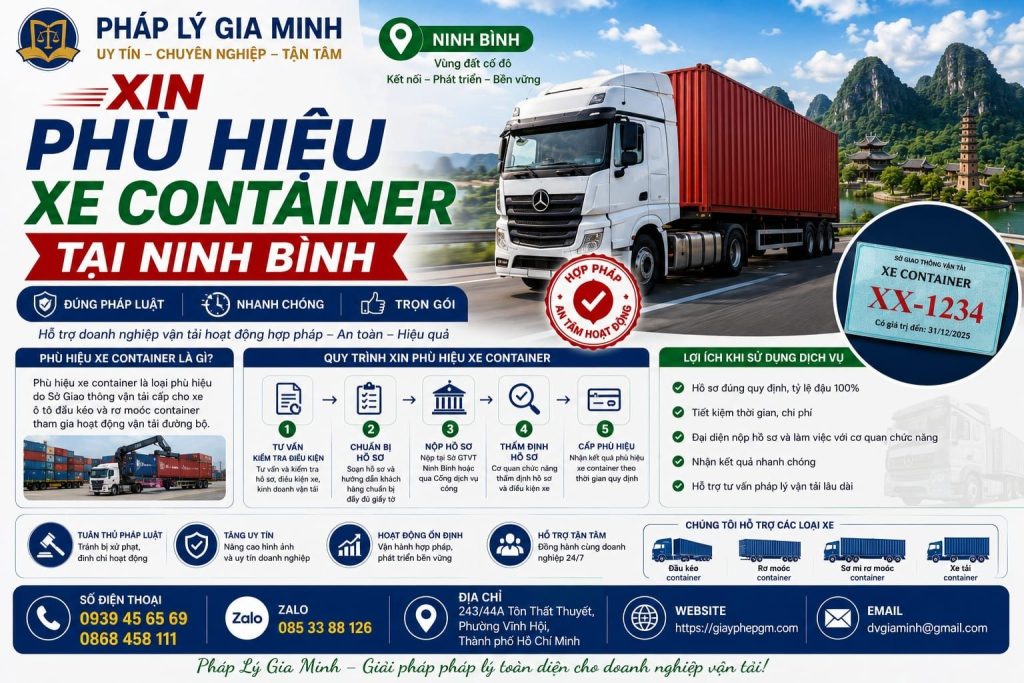 Xin Phù Hiệu Xe Container Tại Ninh Bình