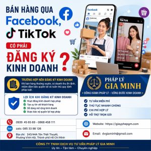 Bán hàng qua Facebook, TikTok có phải đăng ký kinh doanh không?