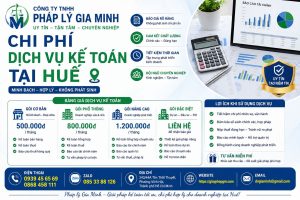 Chi phí dịch vụ kế toán tại Huế