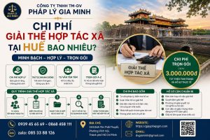 Chi phí giải thể hợp tác xã tại Huế bao nhiêu