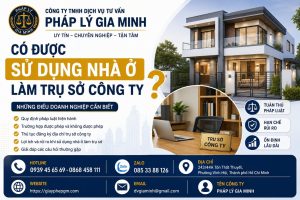 Có được sử dụng nhà ở làm trụ sở công ty không