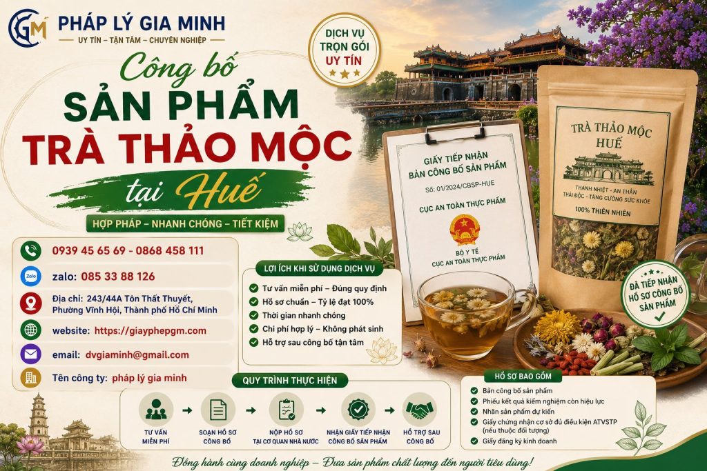 Công bố sản phẩm trà thảo mộc tại Huế