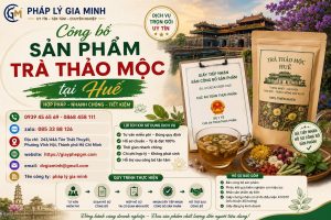 Công bố sản phẩm trà thảo mộc tại Huế