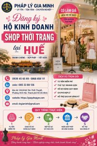 Đăng ký hộ kinh doanh shop thời trang tại Huế