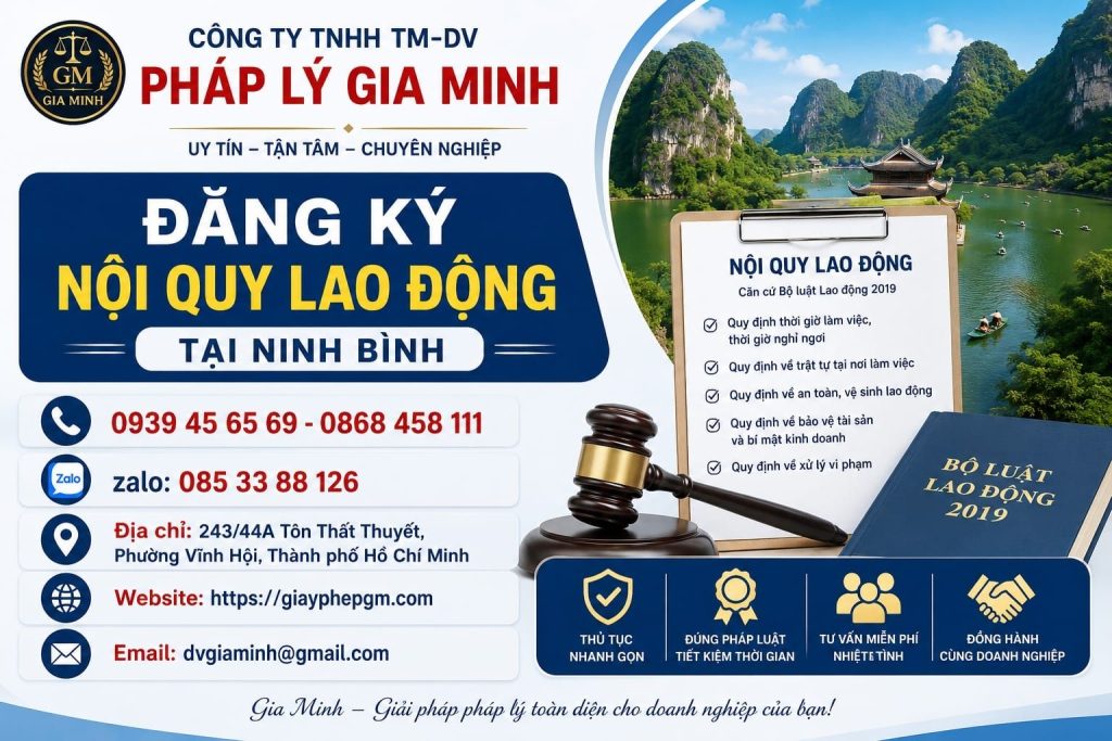 Đăng ký nội quy lao động tại Ninh Bình