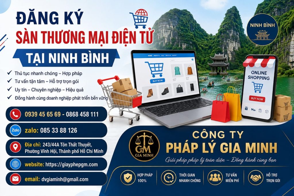 Đăng ký sàn thương mại điện tử tại Ninh Bình