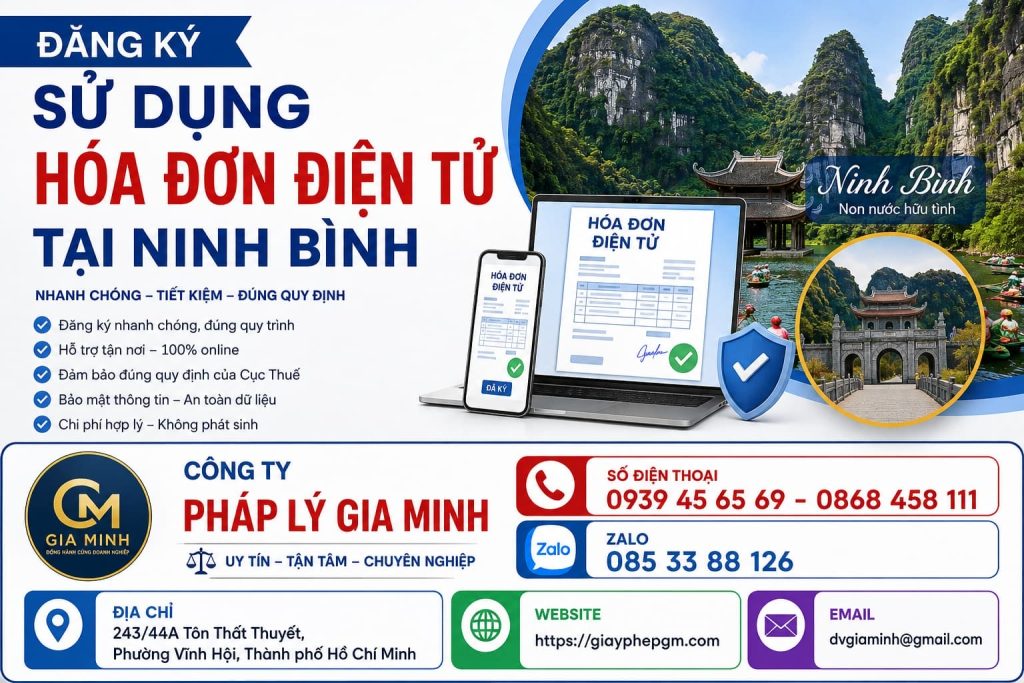Đăng ký sử dụng hóa đơn điện tử tại Ninh Bình
