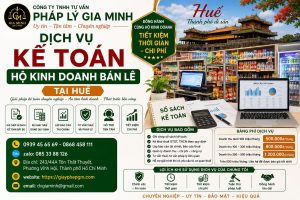 Dịch vụ kế toán hộ kinh doanh bán lẻ tại Huế