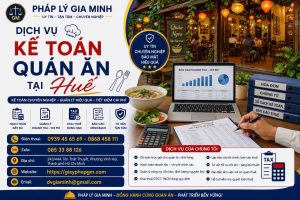 Dịch vụ kế toán quán ăn tại Huế