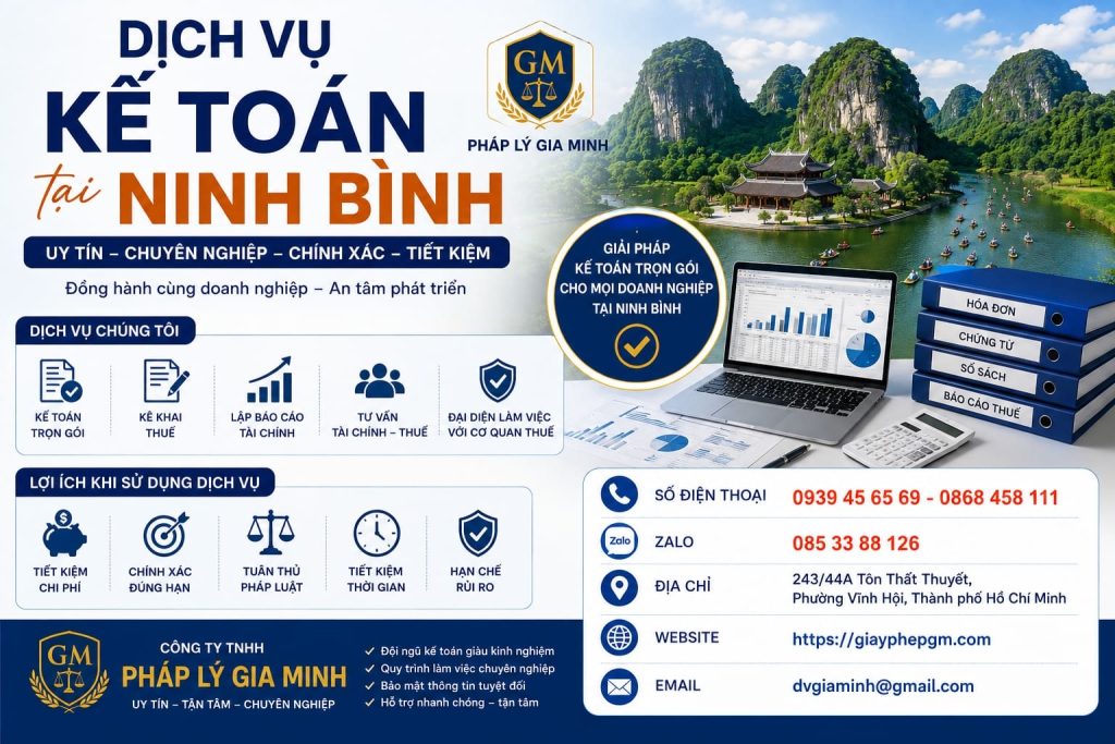 Dịch vụ kế toán tại Ninh Bình