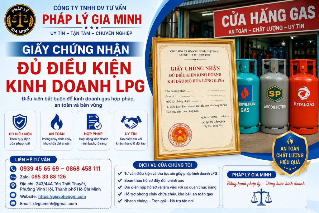 Giấy chứng nhận đủ điều kiện kinh doanh LPG