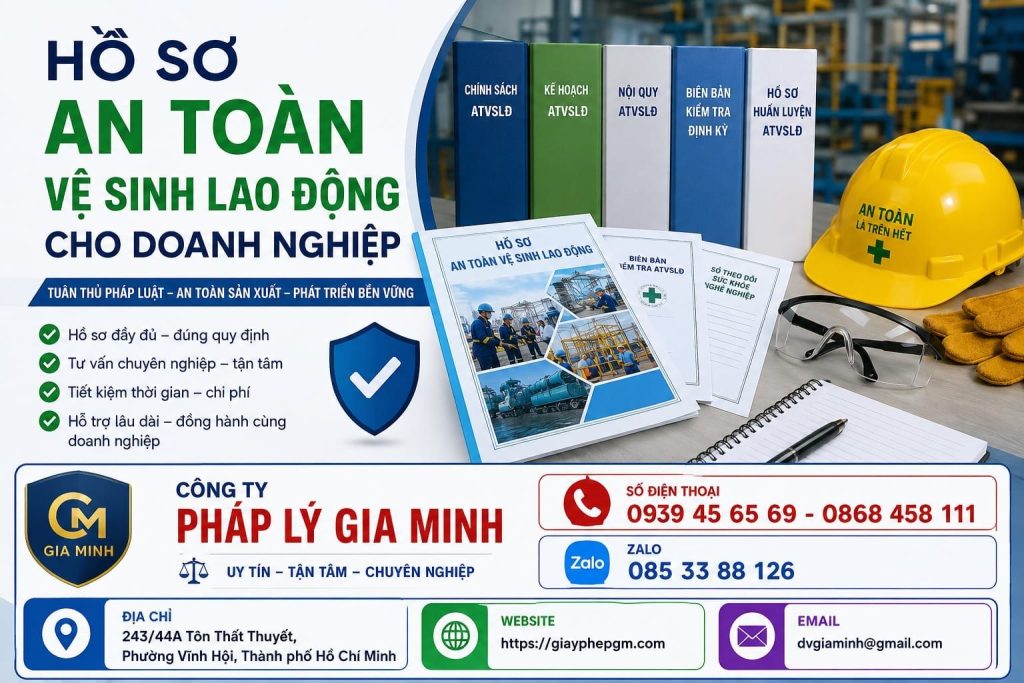 Hồ sơ an toàn vệ sinh lao động cho doanh nghiệp đầy đủ, dễ áp dụng 1 Hồ sơ an toàn vệ sinh lao động cho doanh nghiệp