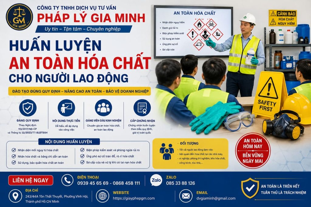 Huấn luyện an toàn hóa chất cho người lao động
